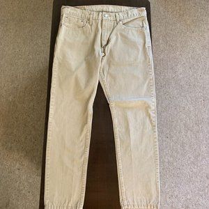 Levi 512 Tan Jeans